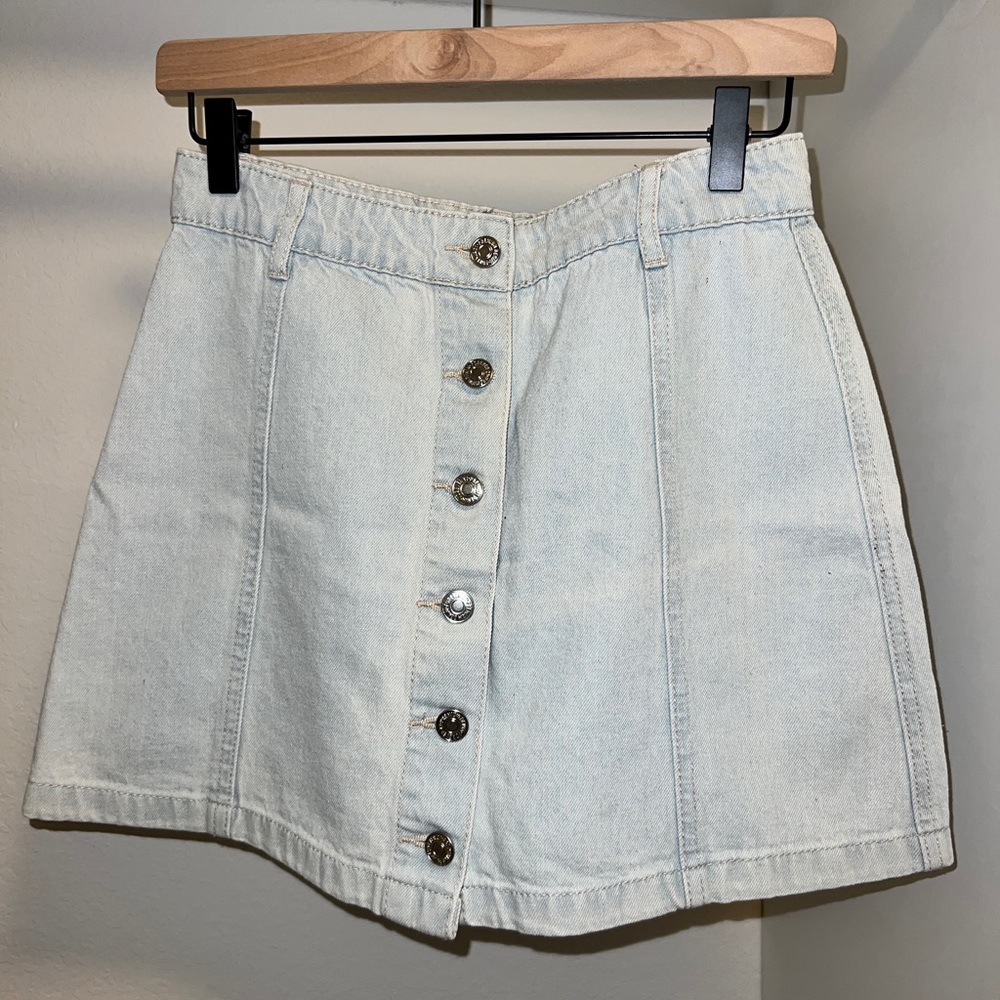 Button down mini Jean skirt from forever21